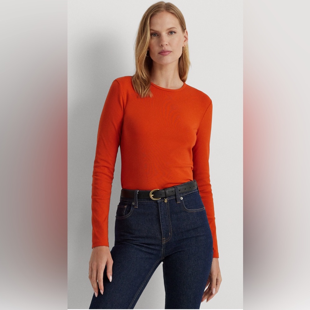 LAUREN Ralph Lauren Cotton-Blend long sleeve top